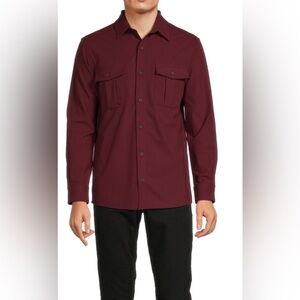 NWT Rowm The Lodge Collection Long Sleeve Brushed Solid Button Down Shirt, 2XB